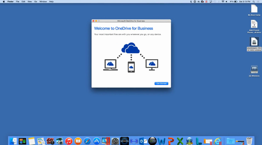 onedrive for business mac os